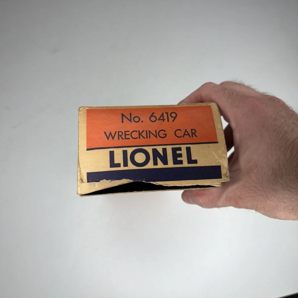 Vintage Lionel Train 6419  O Gauge DL&W Grey Wrecking Work Caboose w/ Orig Box